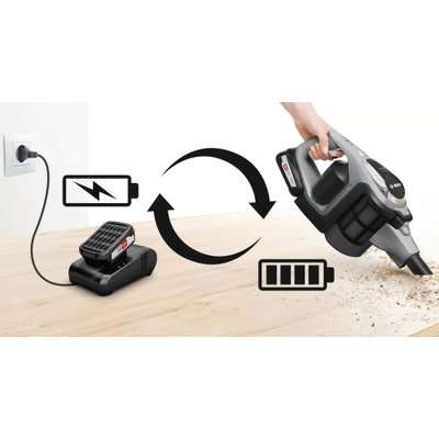 Bosch Serie 8 Cordless Handheld Vacuum Cleaner (Silver)