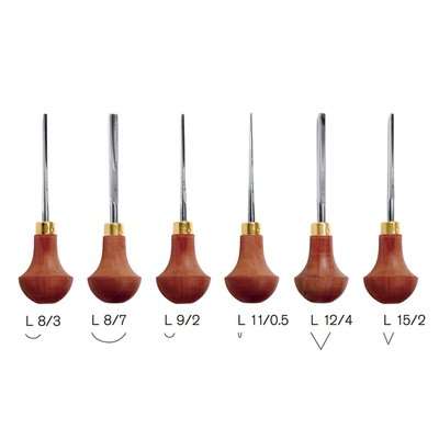 Pfeil Linoleum and Block Cutter Set of 6 - Set C