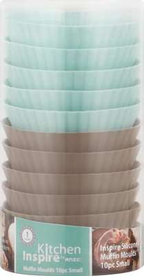 Kitchen Inspire Silicone Muffin Moulds (10 Piece | Small)