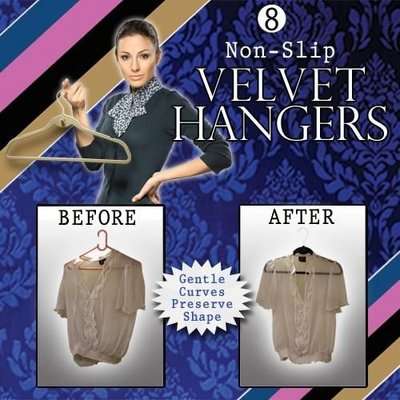 Velvet Hangers (Black)