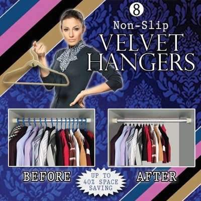 Velvet Hangers (Black)