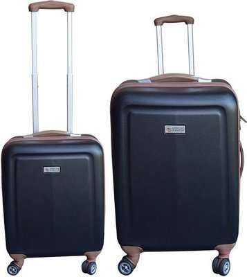ECO Monaco American Aviator Luggage Set (2 Piece) (Black)