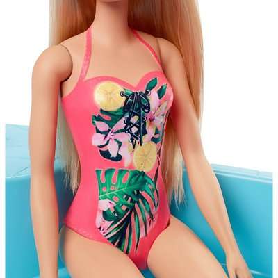 Barbie Doll with Pool Playset (Blonde Hair)