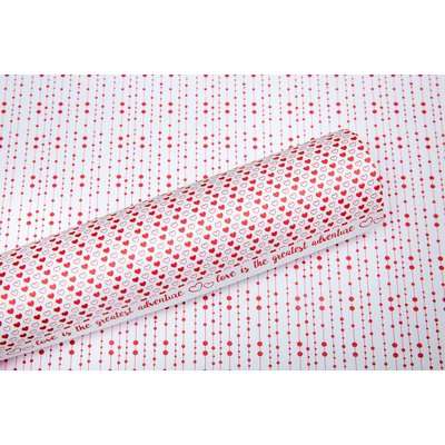 Lady Pattern Paper Basic Essentials Collection Double Sided Paper Happy Hearts (Red Pop Design)(10 S