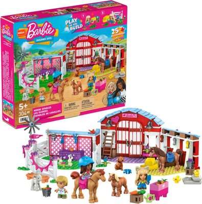 Mega Construx Barbie Horse Stables (304 Pieces)