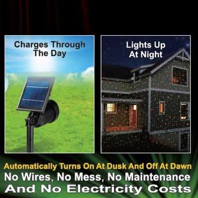 Homemark Homemax Solar Galaxy Star Laser: Red and Green Lights