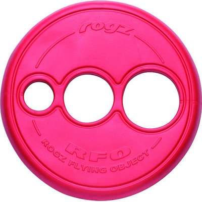 Rogz Flying Object Throwing Disc Dog Toy (Red)
