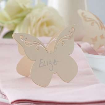 Flutter-By - Place-Card Ivory  (Pack of 10)