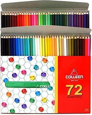 Colleen Pencil Crayons - Assorted Colours (Box of 72)