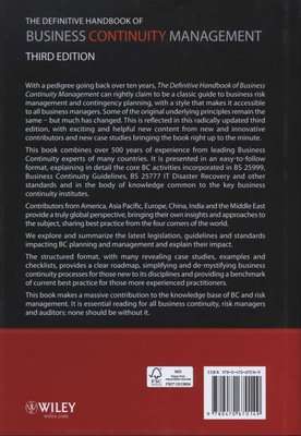 The Definitive Handbook of Business Continuity Management (Hardcover, 3rd Edition)