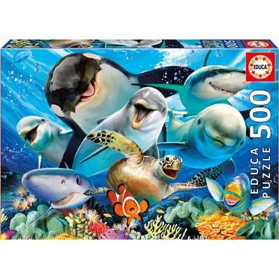 Educa Selfies Series - Underwater Selfies Puzzle (500 Piece)