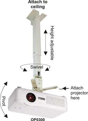 Parrot Projector Ceiling Mount Bracket (430-650mm)