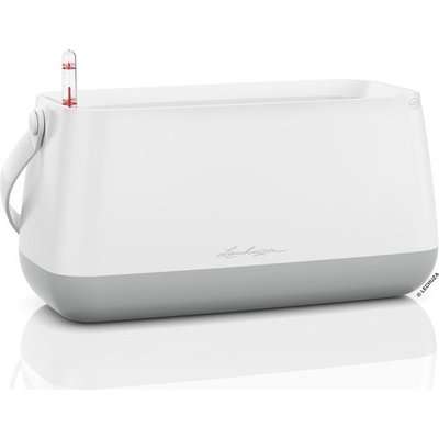 Lechuza Yula Plant Bag (White / Grey)
