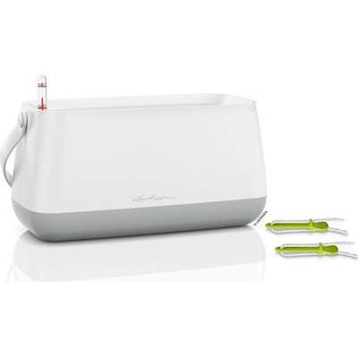 Lechuza Yula Plant Bag (White / Grey)