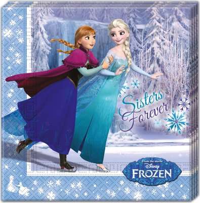 Disney Frozen Ice Skating 2-Ply Paper Napkins (20 Pack)