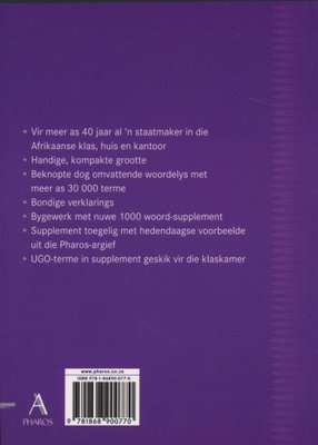 Pharos Beknopte Verklarende Woordeboek (Afrikaans, Paperback, 9th Revised Edition)