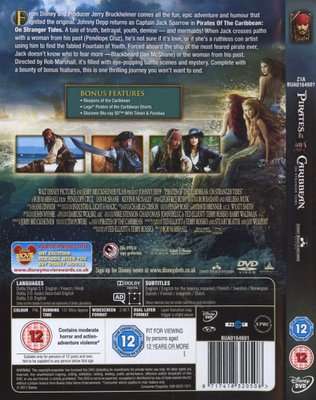 Pirates of the Caribbean: On Stranger Tides (English, French, Hindi, DVD)