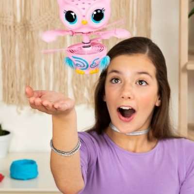Owleez Interactive Baby Owl (Pink)