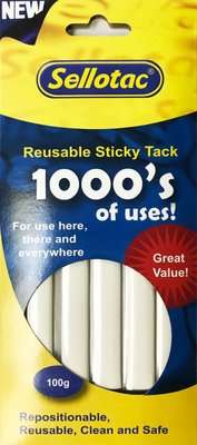Sellotac Reusable Sticky Tack (100g)