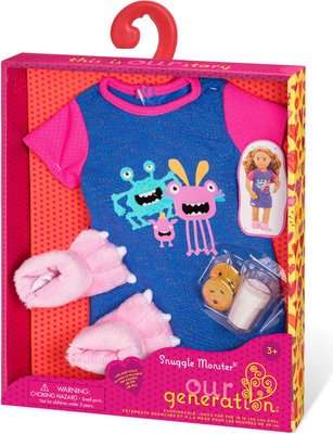 Our Generation Regular Pyjama Outfit -Snuggle Monster