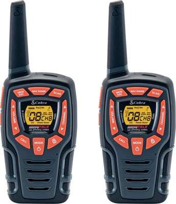 Cobra Adventure AM-845 2-Way Radios (10km)(Set of 2)(Black and Orange)