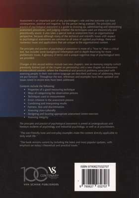The principles and practice of psychological assessement (Paperback, 2nd ed)