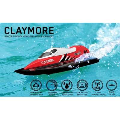 Exhobby R/C Claymore Brushed Boat with Battery & USB Charger