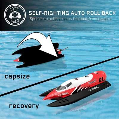 Exhobby R/C Claymore Brushed Boat with Battery & USB Charger