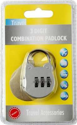 TravelQuip 3 Digit Combo Padlock