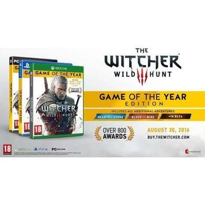 The Witcher 3 - Game Of The Year Edition (XBox One, Blu-ray disc)