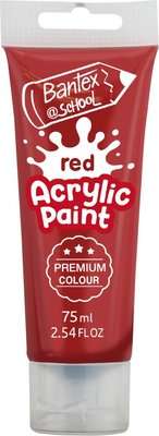 Bantex @School Acrylic Paint (Red)(75ml)