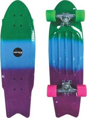 Surge Manic Fishtail Skateboard (Purple)