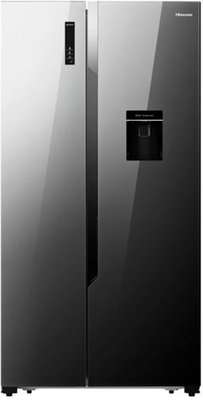 Hisense Black Mirror Side By Side Refrigerator (600L)
