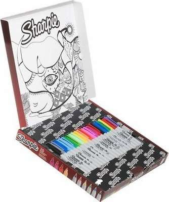 Sharpie Rhino Permanent Markers Assorted - Fine (Box of 20)