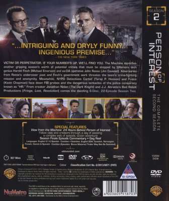 Person Of Interest - Season 2 (DVD, Boxed set)