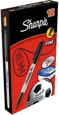 Sharpie Fine Marker (Box of 12)(Black)