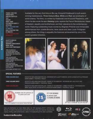 Three Colours Trilogy (Blu-ray disc, Boxed set)