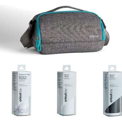 Cricut Joy Machine Carry Case, Transfer Tape and Vinyl Bundle - Compatible with Cricut Joy