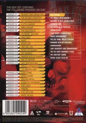 CSI: Las Vegas - Complete Season 3 (DVD, Boxed set)