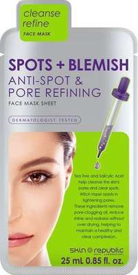 Skin Republic Spots + Blemish Anti-Spot & Pore Refining Face Mask Sheet (25ml)