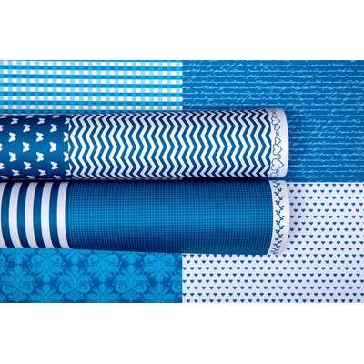 hello CARDS - Basic Essentials V1 - Dazzling Blue (10 Sheets)