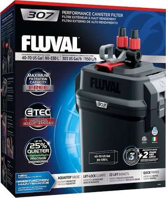 Fluval 307 Performance Canister Filter for Aquariums 90-330L (1150 L/Hour)