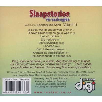 Slaapstories Vir Vaak Ogies (Afrikaans, CD)