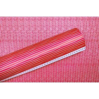 Lady Pattern Paper Basic Essentials Collection Double Sided Paper Stripey Stripes (Red Pop Design)(1