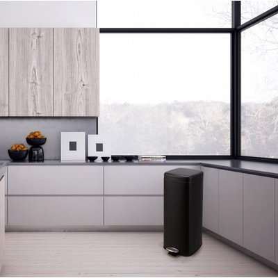 Legend Square Soft Close Bin (30L)(Black)