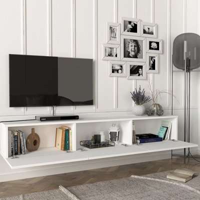 Armoire Damla Floating TV Stand (White)