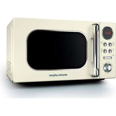 Morphy Richards Accents 20L Digital, Stainless Steel Microwave (800W)(Cream)