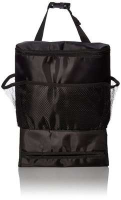 Car Back Seat Organizer with Drinks Cooler (Black)