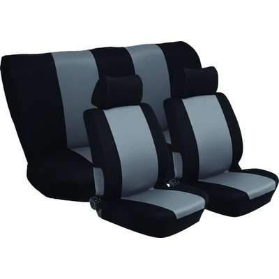 Stingray Nexus Full Car Seat Cover Set (6 Piece) (Black/Grey)