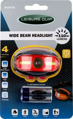 Leisure Quip Wide Beam Headlight (110 Lumens)(Orange)